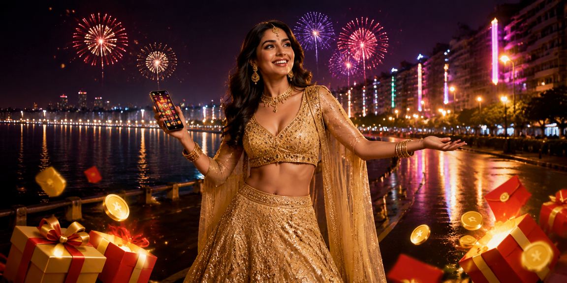 Diwali themed lottery bonus in Mumbai Marine Drive
